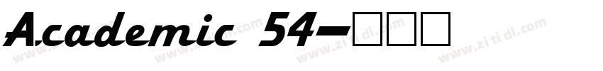 Academic 54字体转换